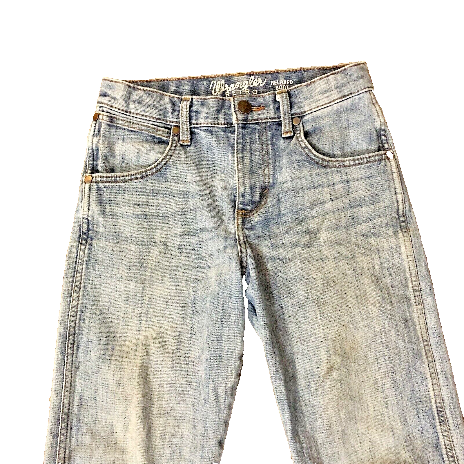 Wrangler Retro Relaxed Boot Jeans Boys 12 Used BRT20KS