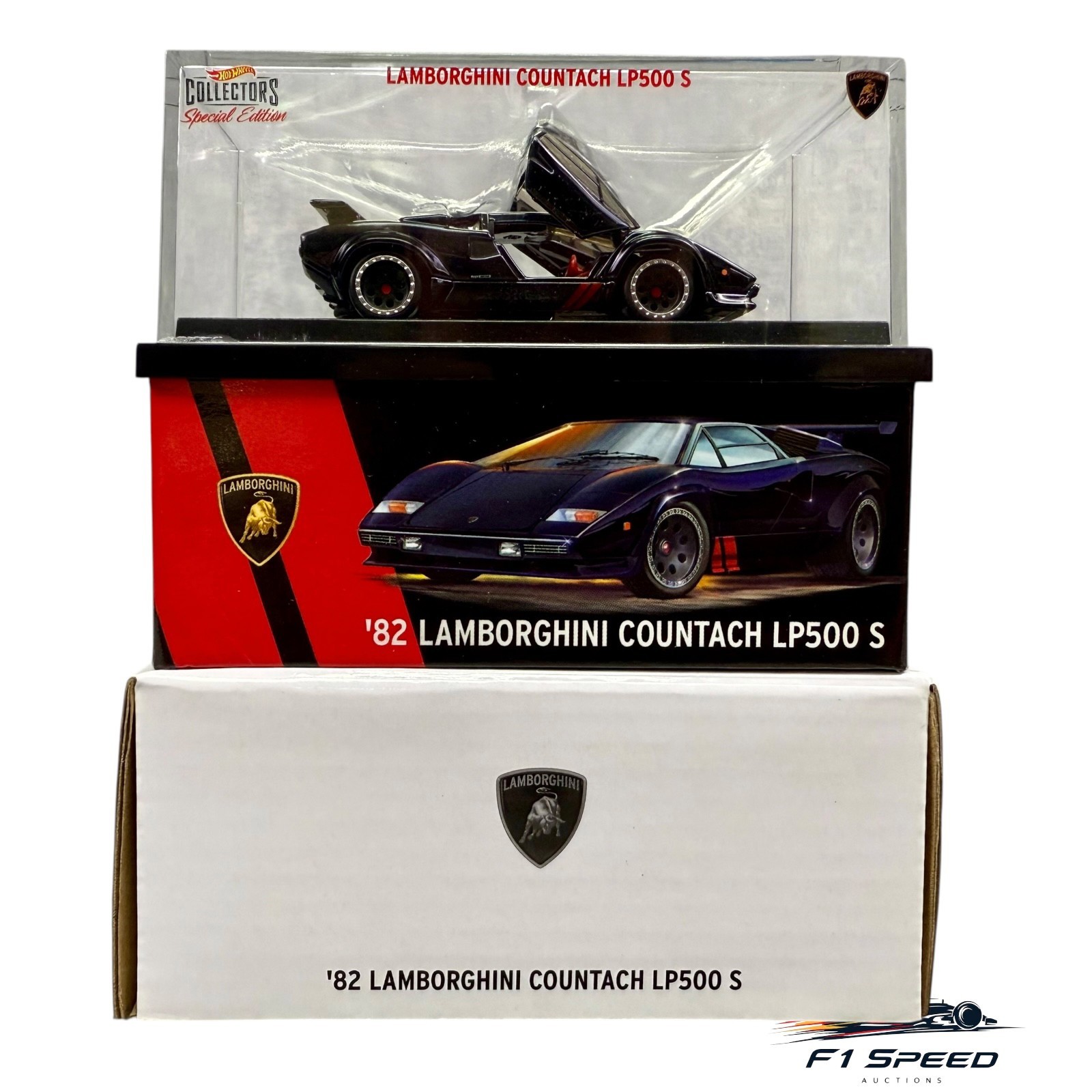 ホットウイール RLC ランボルギーニ カウンタック LP500 S ブラック HWCにて黒いRLC Exclusive '82 LAMBORGHINI COUNTACH LP500 Sの