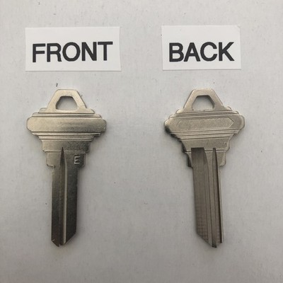 2PC - ilco Schlage E key blank