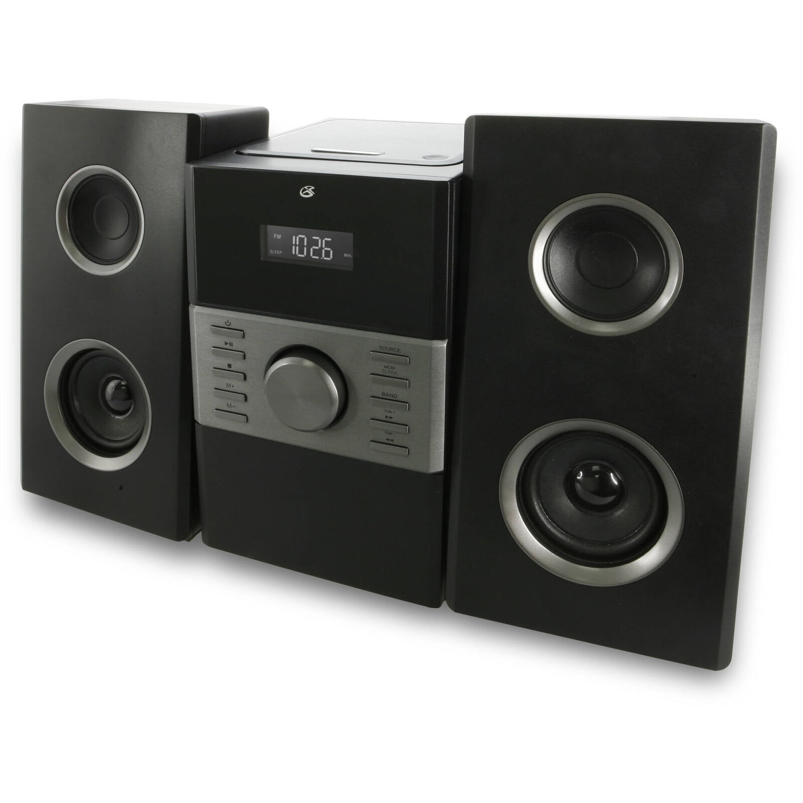 Stereos Home Music System W/ LCD Display AM/FM Radio CD Player Sound Black New