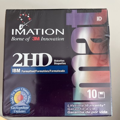 [New In Box] Imation 3.5 in. Sealed Floppy Disks [Vintage]