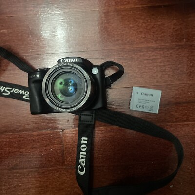 Canon PowerShot SX510 HS 12.1MP Digital Camera Near Mint W Batt No Charger