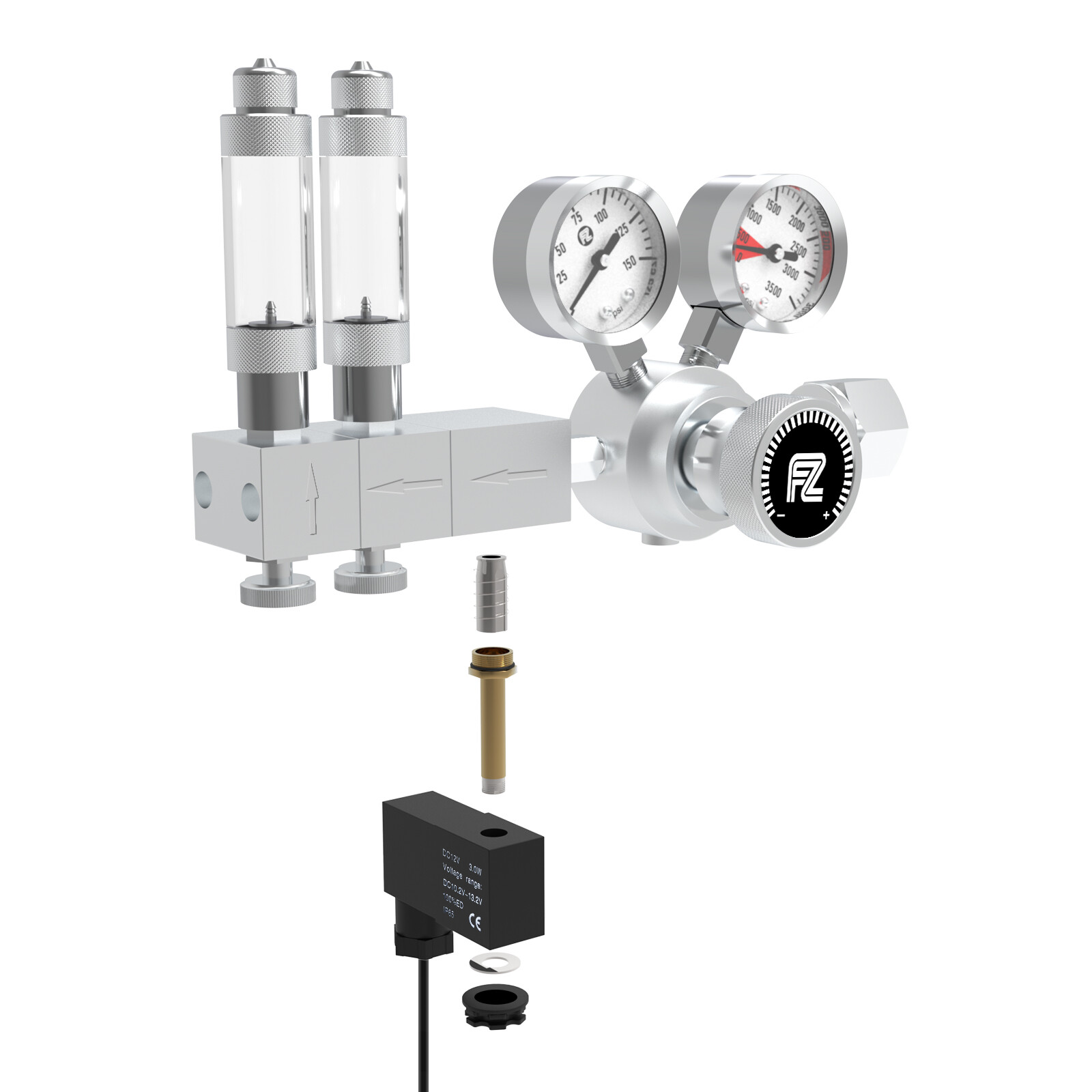 USA Shipping Aquarium DC Dual Stage CO2 Regulator Adjustable Output Pressure