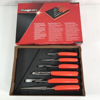 New Snap-on PL600ES1FO 6 piece Essential Pliers Cutter New Snap-on PL600ES1FO 6 piece Essential Pliers Cutter