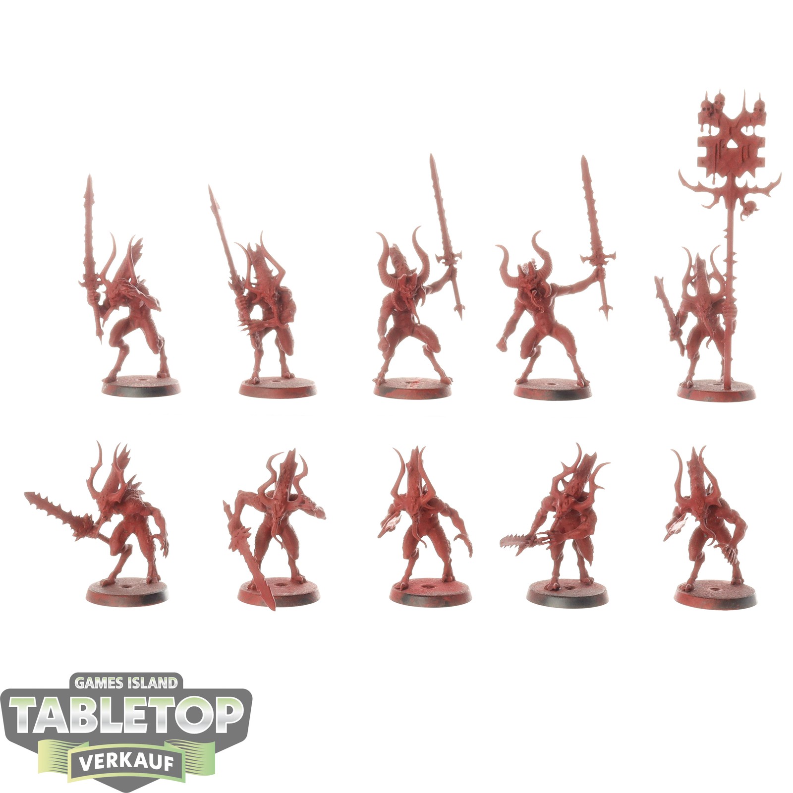 Blades of Khorne - 10 x Bloodletters - grundiert