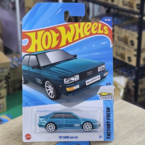 Hotwheels STH ’87 AUDI QUATTRO Hot Wheels '87 Audi Quattro Black #102/250 Case N 2024