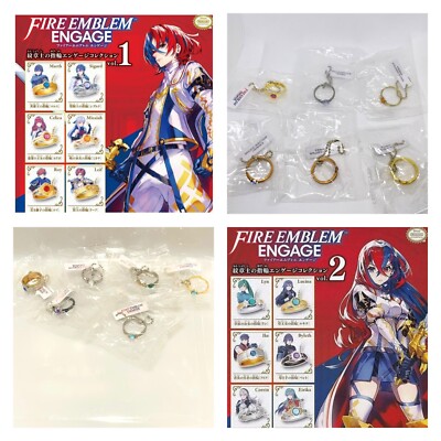 Fire Emblem Engage Rings  6pc Set Takara Tomy Capsule Toys Vol. 1 + Vol. 2