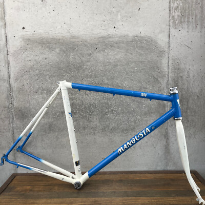 Vintage Mongoose Mangusta Frame 54 cm 22'' Road Bike 90s 126 mm Blue BMX Products