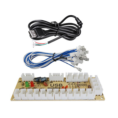 Quimat Zero Delay Arcade USB Encoder Board to Joystick for Mame Jamma Other PC A