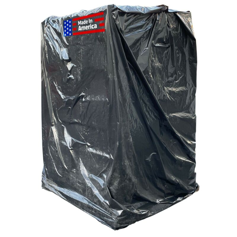 Sandbaggy Black Pallet Covers | Fits Pallets Up To 55" X 55" X 75" | Made In Usa