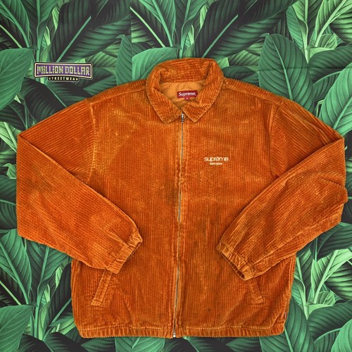 supreme wide whale corduroy harrington jacket