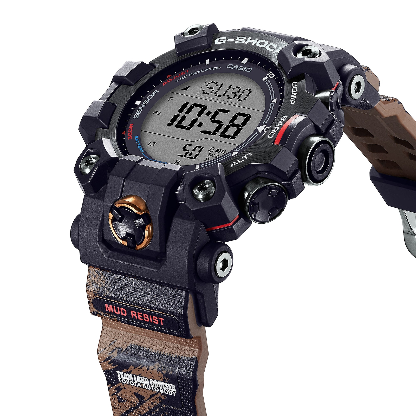 Pre-owned Casio G-shock Mudman Gw-9500tlc-1jr Team Land Cruiser Limited Radio Solar Watch