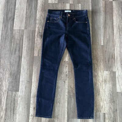 Ann Taylor Loft, Womens Jeans, Size 25 modern skinny, Pockets, Zip, Button Dark