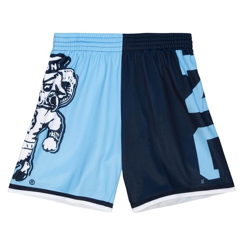 

MITCHELL - NESS NCAA BIG FACE FASHION SHORT 5.0 NORTH CAROLINA TAR HEELS, Light blue/blue