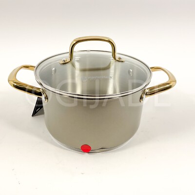 Masterclass Cookware Stainless Steel 3.5-qt , 8 inches Casserole Taupe Dented