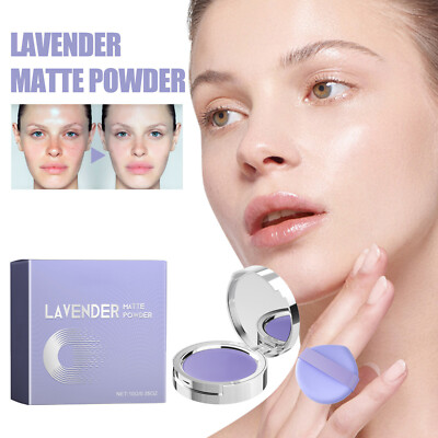 Lavender Matte Powder,Lavender Matte Powder Oil Control,Long-Lasting Makeup US