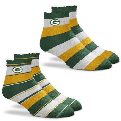 Носки-тапочки Green Bay Packers Skip/Pro в полоску, 2 упаковки, Один размер