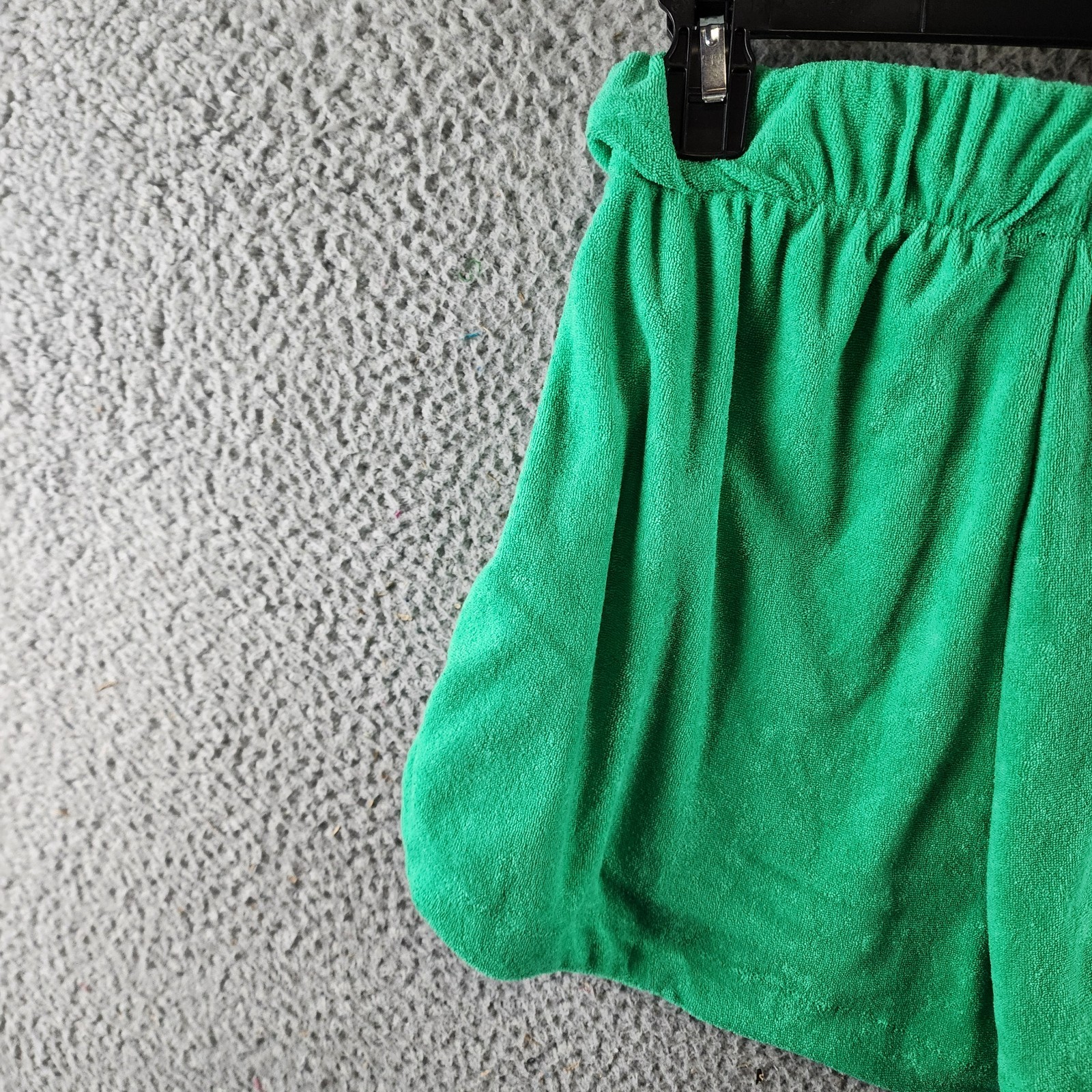 Elan Elastic Waistband Swim Cover Up Shorts Women's S Green Bright Solid Pull On - Picture 19 of 19