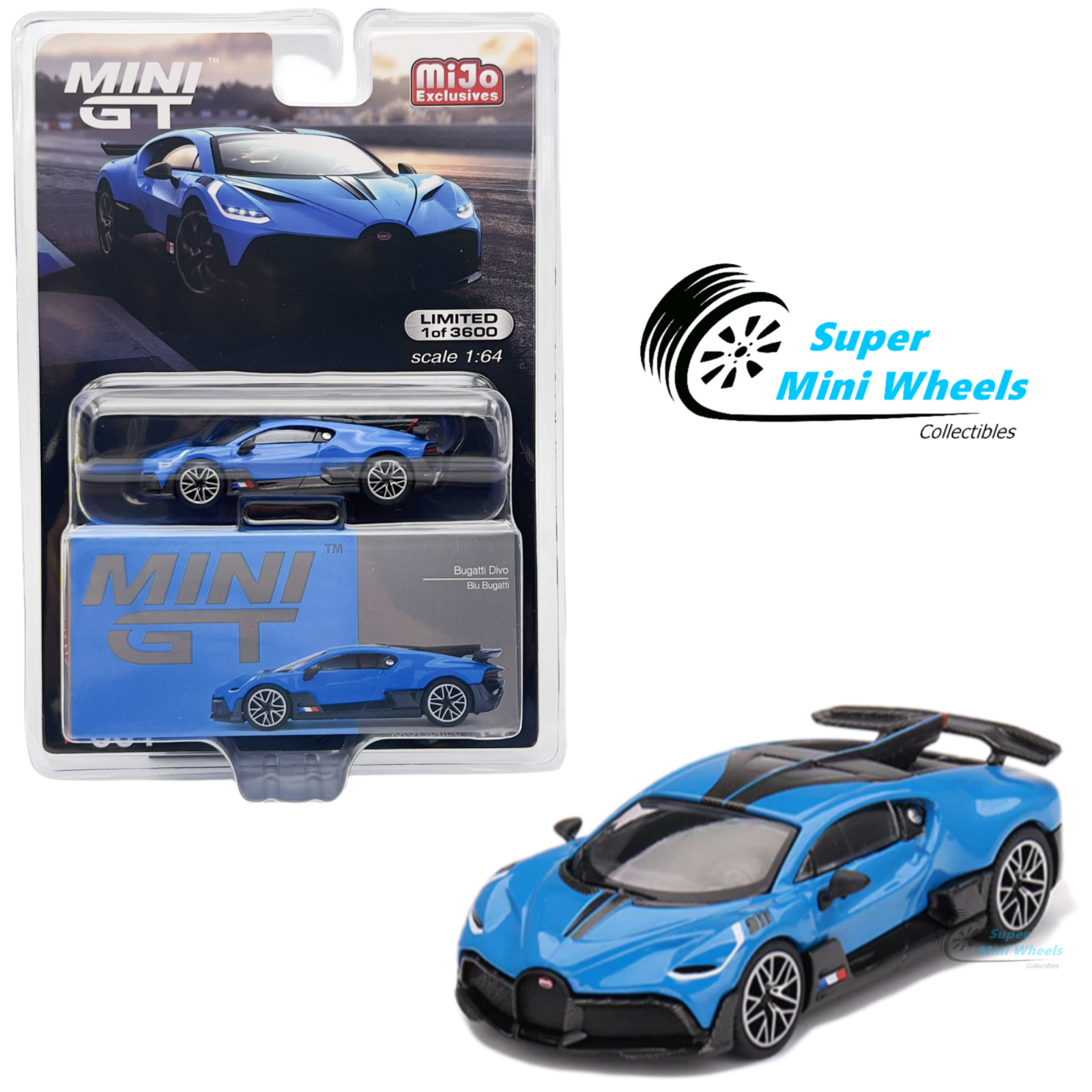 1/64 Bugattiブガッティ ディーヴォ ホワイト MINI GT 1/64 ブガッティ ディーヴォ ホワイト(左ハンドル)