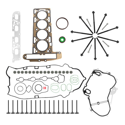 Cylinder Head Gasket Bolts Valves Set for GMC for Chevrolet Equinox 2.4L 2010-13