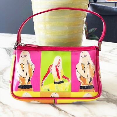 VERSACE pochette with Pop Art DONATELLA VERSACE print from S