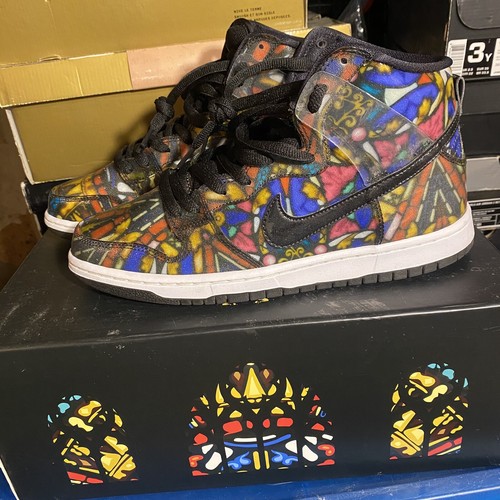 Nike SB Dunk High Concepts Stained Glass Size 9.5 Limited