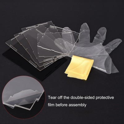 Acrylic Clear Display Case Box Dustproof Protection Showcase 30x30x15cm