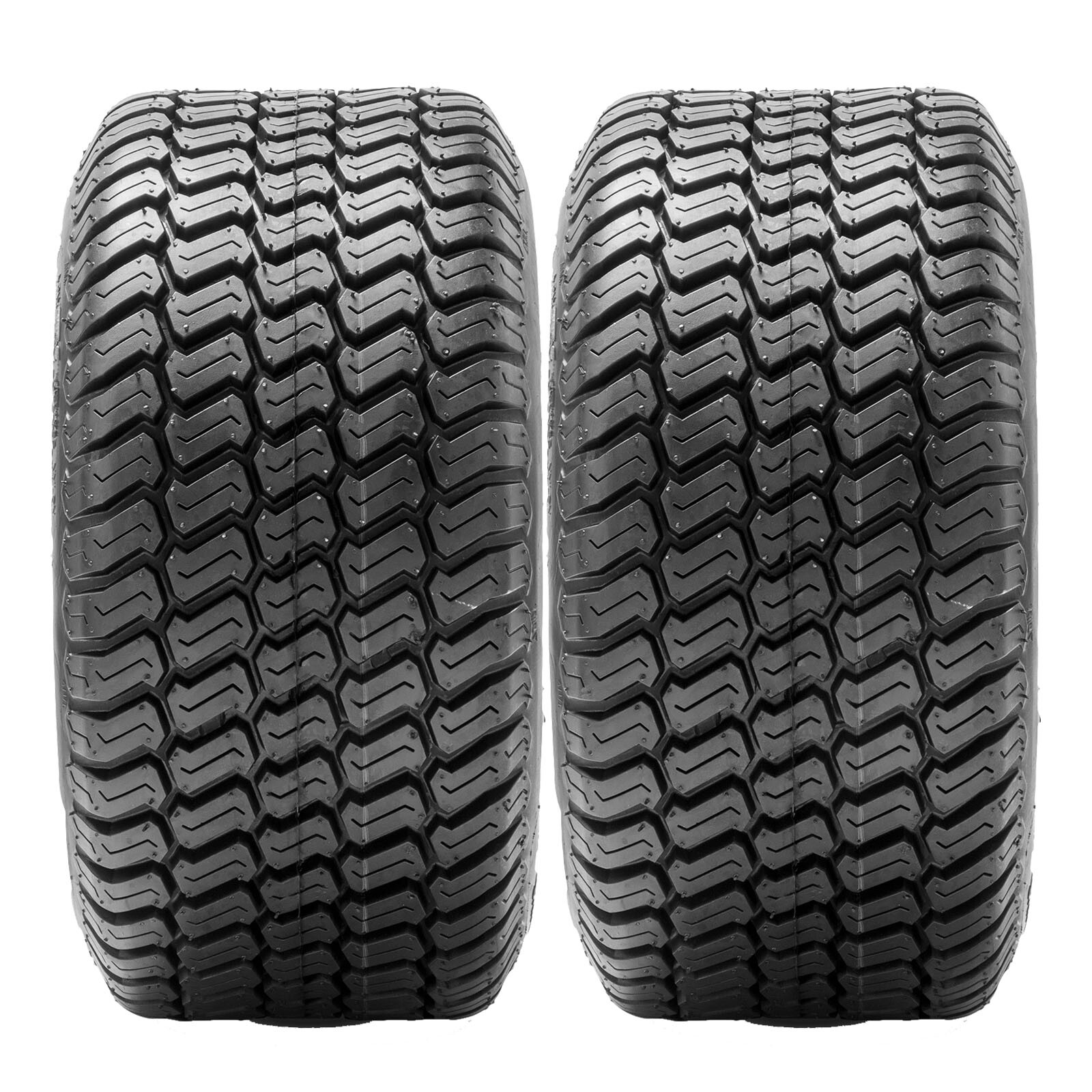 Set Of 2 11x4.00-5/15x6.00-6/16x6.50-8 Lawn Mower Tires 4Ply Heavy Duty Tubeless