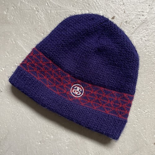 Vintage Stussy 1990s-Y2K Knit Skully Link Pattern Vintage Stussy 1990s-Y2K Knit Skully Link Pattern
