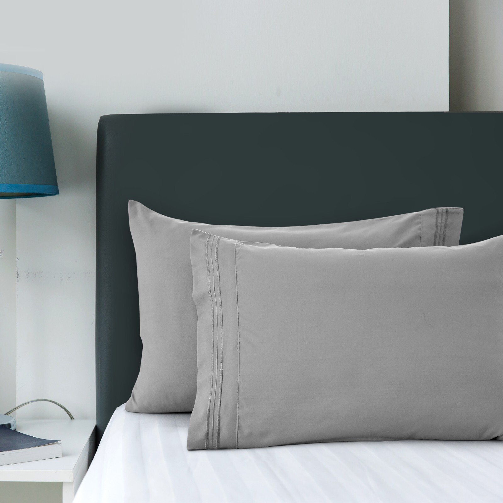 Pack of 2, 4 & 6 Pillow Cover Set Ultra Soft Microfiber Pillowcases Queen King