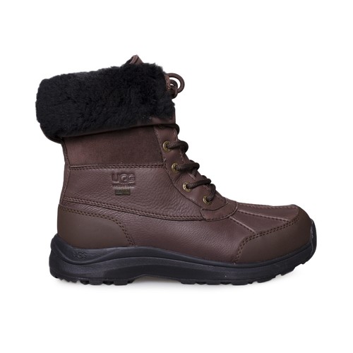 Pre-owned Ugg Adirondack Iii Burnt Cedar Black Waterproof Leather Women's Boots Size Us 10
