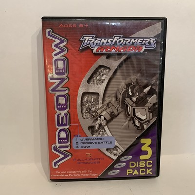 VideoNow Vol.1 Transformers Armada 3 Full Length Episodes Discs - Good Condition