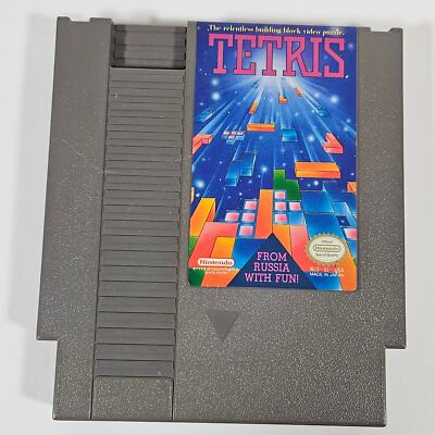 Tetris NES Nintendo Cartridge 1989 Classic From Russia With Fun - TESTED