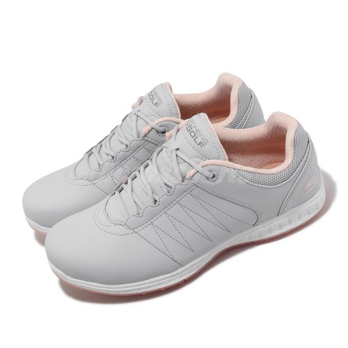 

Skechers Go Golf Pivot Широкие светло-серые розовые женские туфли для гольфа с шипами 123009-WLGPK, Серый, Go Golf Pivot Wide