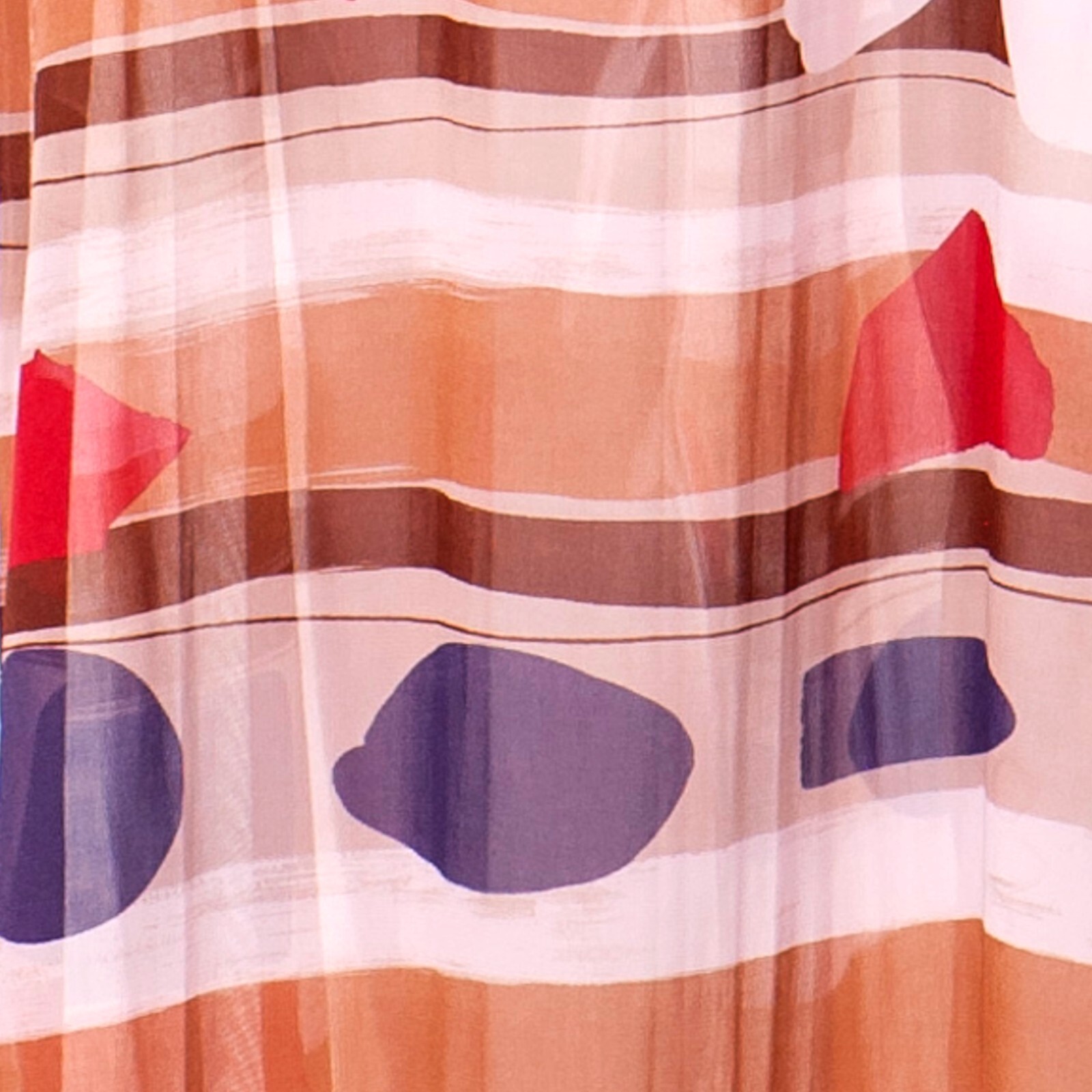 Pre-owned Curvy Couture Women Clothing Summer Fashion  Long Dress Kaftan Chiffon '70s Style In Multicolor