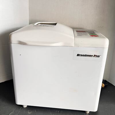 Breadman Plus Automatic 2lb Bread Maker Dough Maker Model TR-600 Cleaned Tested 