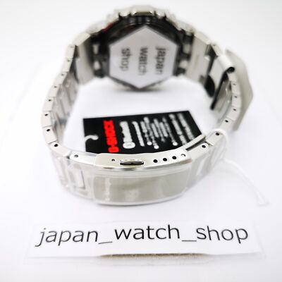Pre-owned Casio G-shock Gmw-b5000d-1jf Silver Bluetooth Full Metal Men's Watch In Box