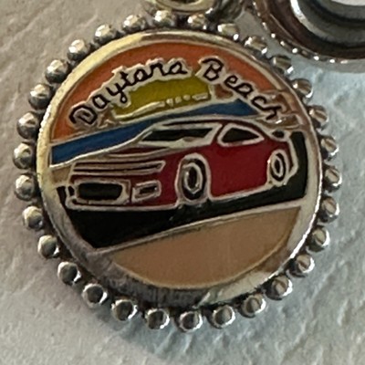 Datona Beach Florida, Silver Dangle Charm, Travel Destination
