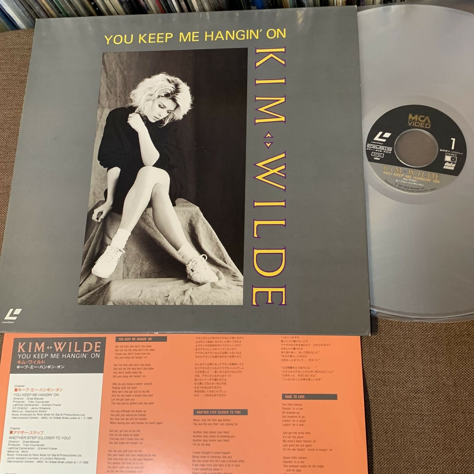 KIM WILDE You Keep Me Hangin' On JAPAN Laser Disc LD 07WL