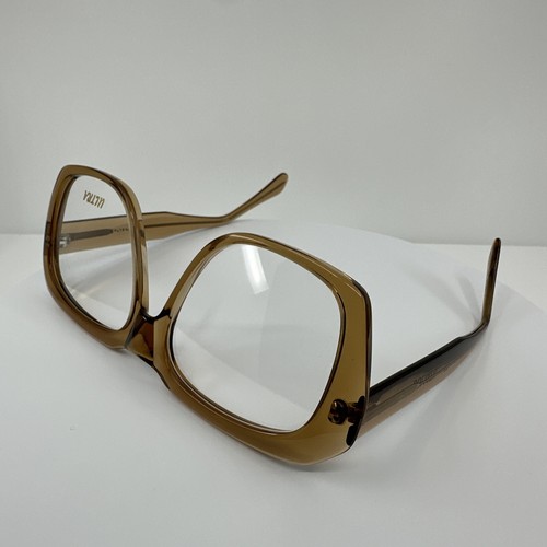 Pre-owned Goliath Ii Eyeglasses Ultra  2 C. Translucent Honey 62-20mm Holland In Clear Demo Lenses