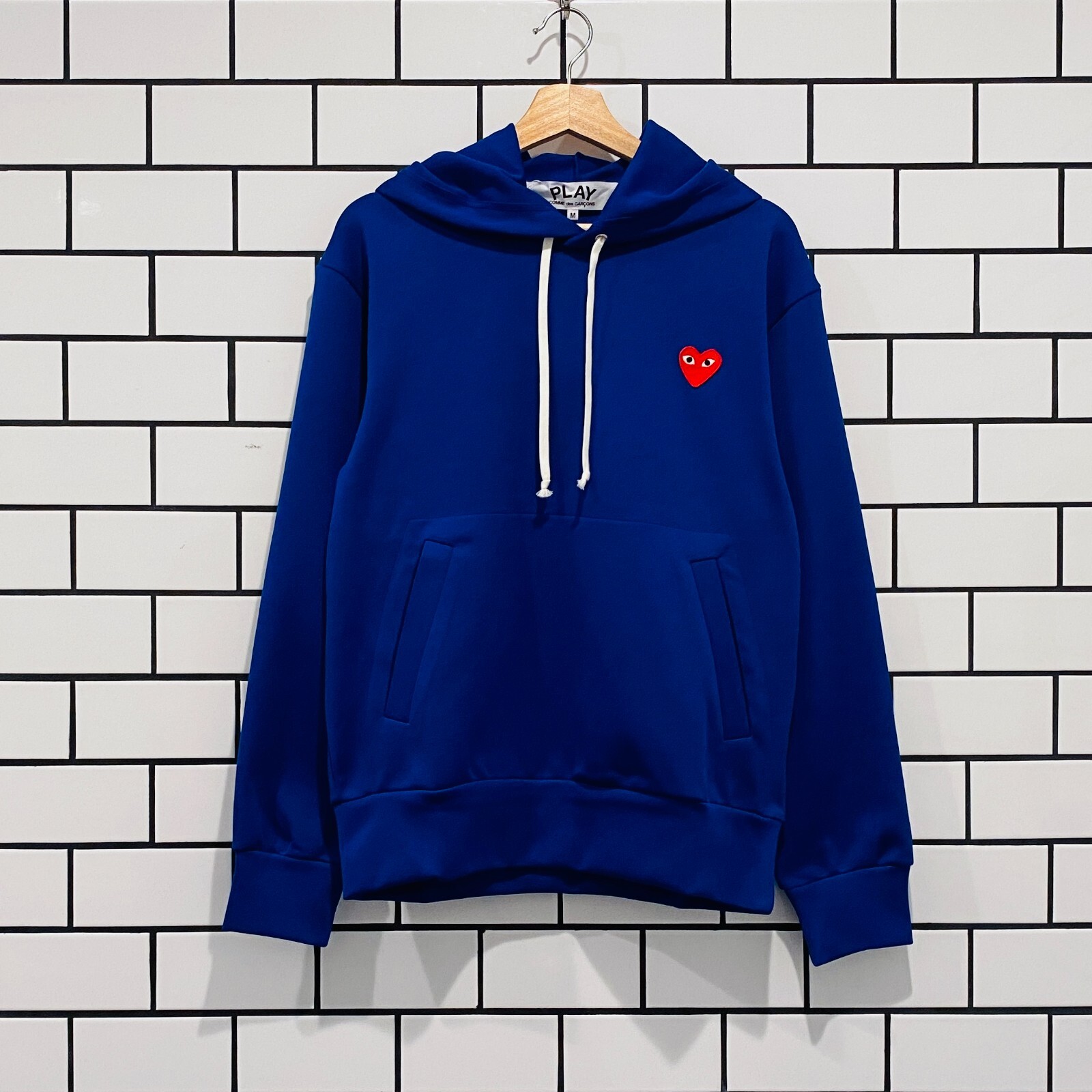 COMME DES GARCONS CDG PLAY RED HEART PULLOVER HOODIE BLUE AZ-T174-051-2 |  eBay