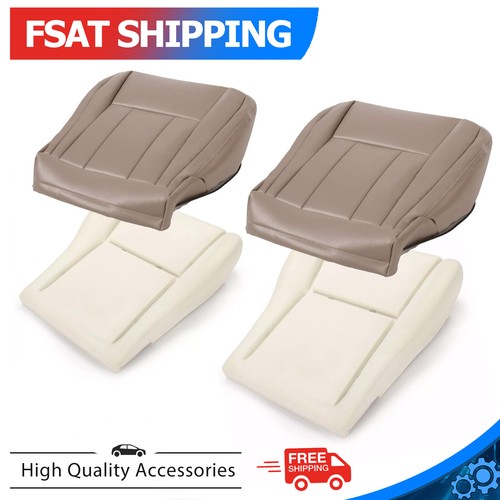 Для Toyota 4Runner 96-02 Кожаный чехол переднего нижнего сиденья и поролоновая подушка Дубово-коричневого цвета