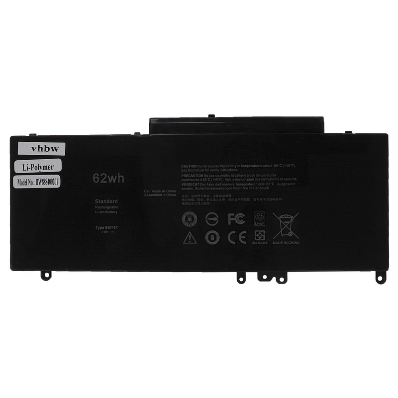 Batterie Remplace Dell 079vrk 0g5m10 1ky05 0wyjc2 451-Bbln 451-Bbll 8100mah