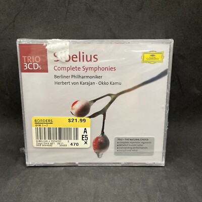 SIBELIUS: Complete Symphonies | Karajan | Berlin Philharmonic | Sealed 3 CD