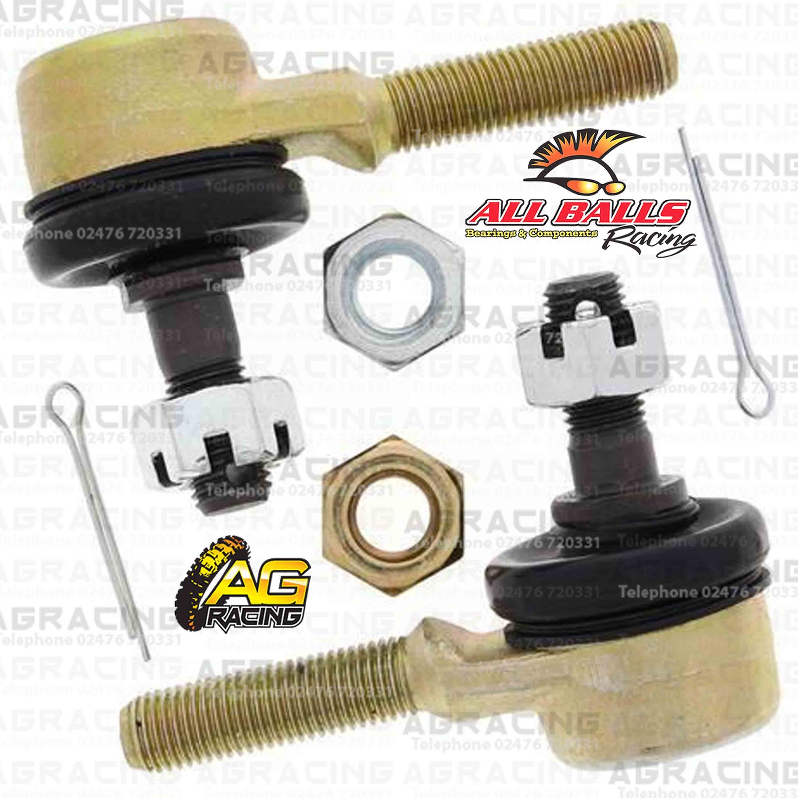 All Balls Steering Tie Track Rod Ends Repair Kit For Kawasaki KLF