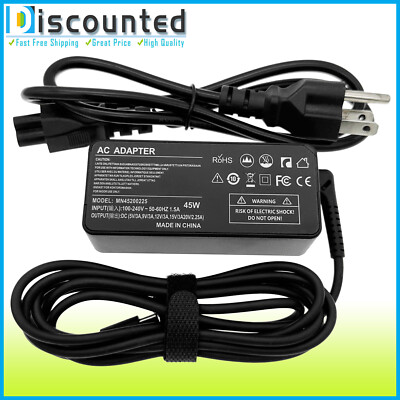 45W USB-C Type C AC Adapter Charger Power For HP Spectre x360 13 14 15 ENVY