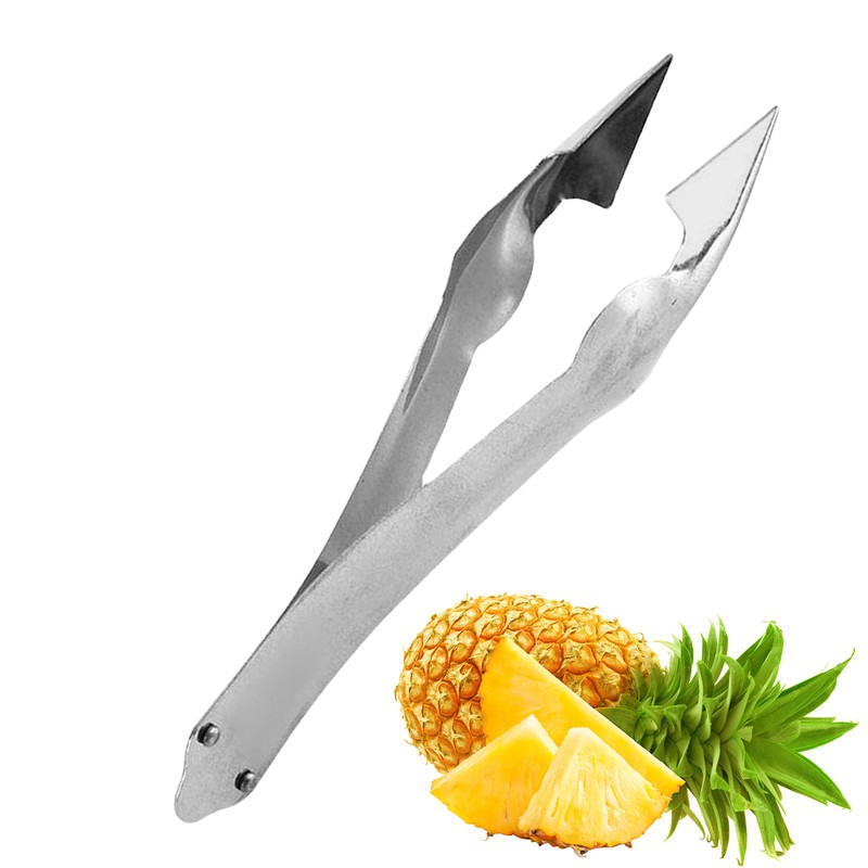 2x Stainless Steel Pineapple Eye Peeler Pineapple Seed Remover Clip Home Kitchen