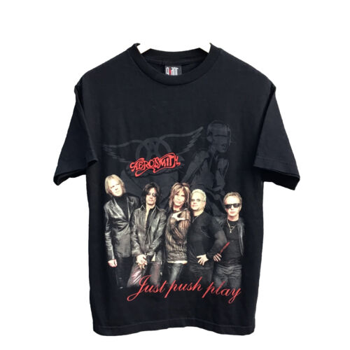 Vintage y2k Aerosmith push play 2001 hajime sorayama band Vintage y2k Aerosmith push play 2001 hajime sorayama band