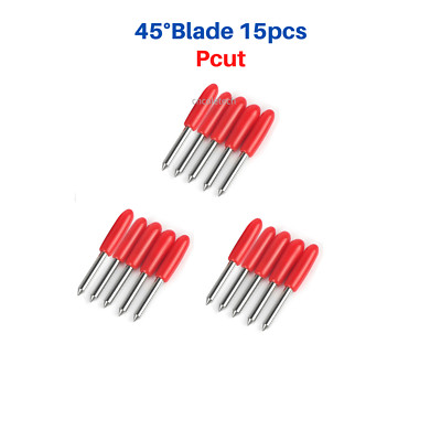 15Pcs 45° HQ Creation Pcut Kingcut Blades Vinyl Cutter Cutting Plotter On Sale