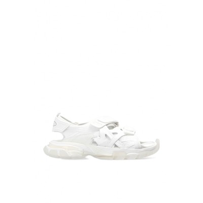 Pre-owned Balenciaga Track Sandals In White